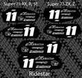 Super 73/Ridestar Battery Decals